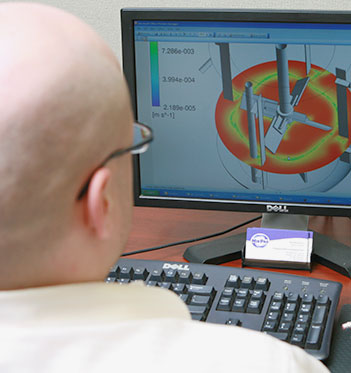 Staff managing a project